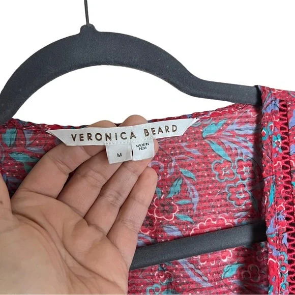 VERONICA BEARD Vani long sleeves floral print dress size M summer dress … - Picture 3 of 11